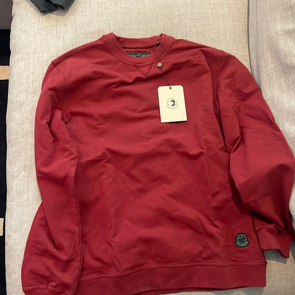 Brand New Red Duck Head Sweatshirt (Size: Medium)